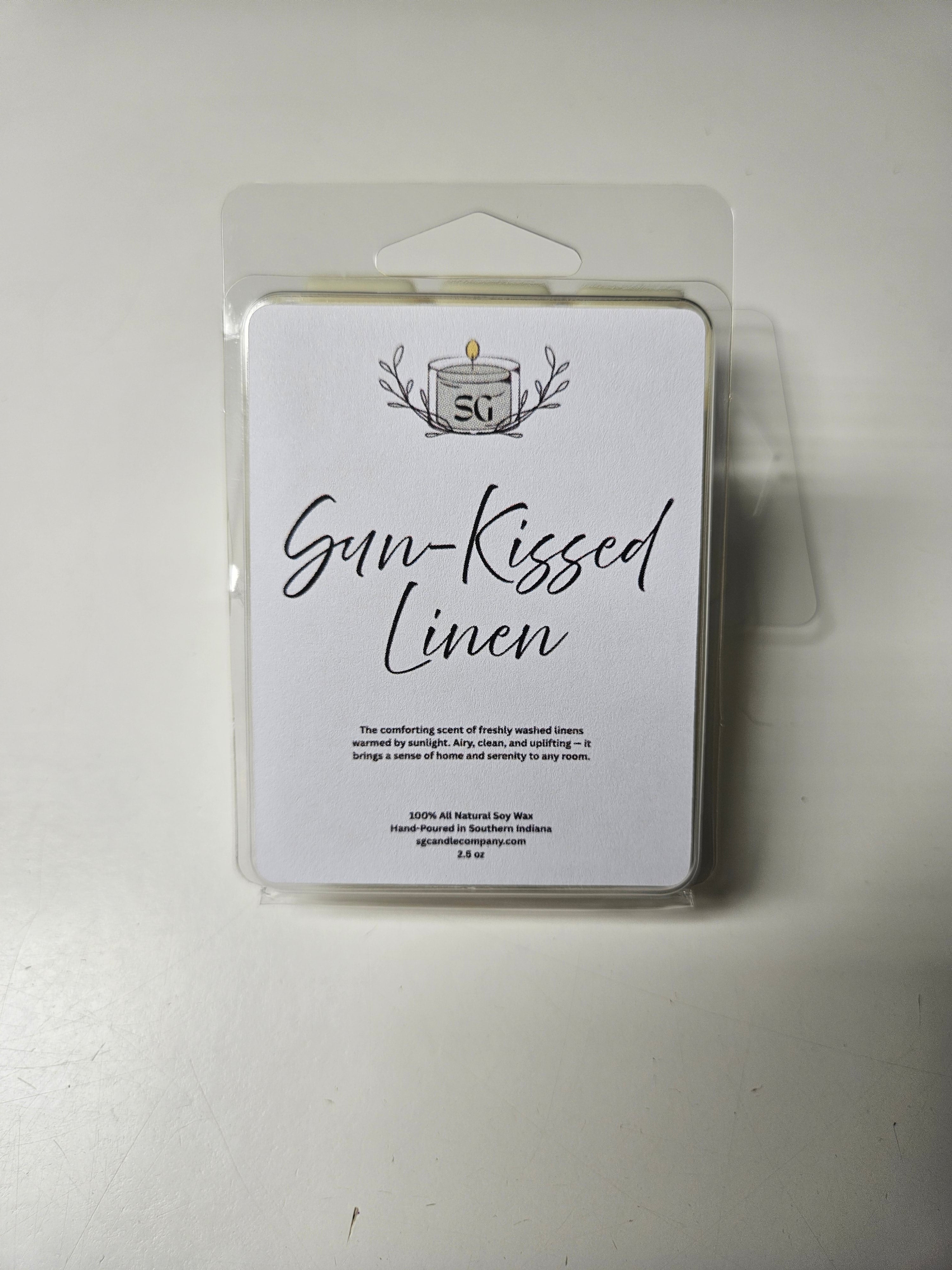 Sun-Kissed Linen 2.5 oz Wax Melts - 6 cubes