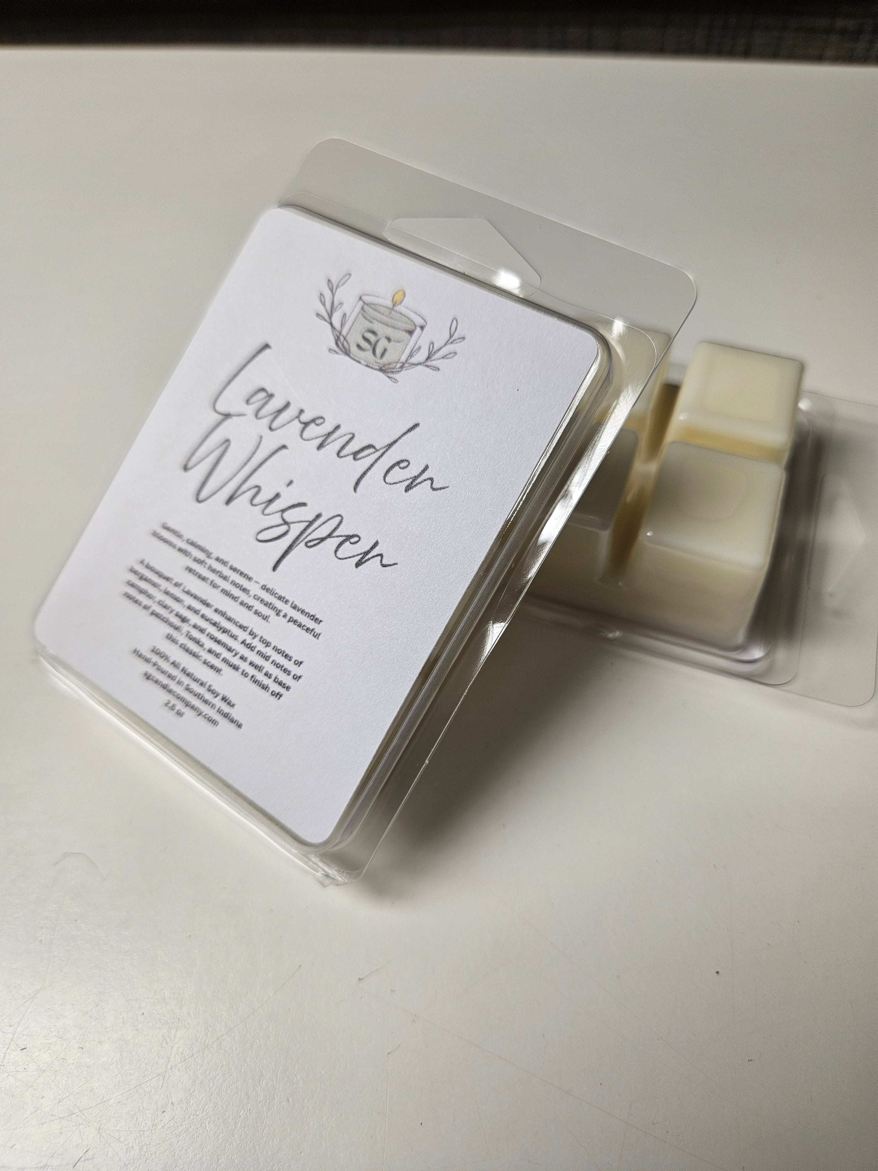 Lavender Whisper 2.5 oz Wax Melts - 6 cubes